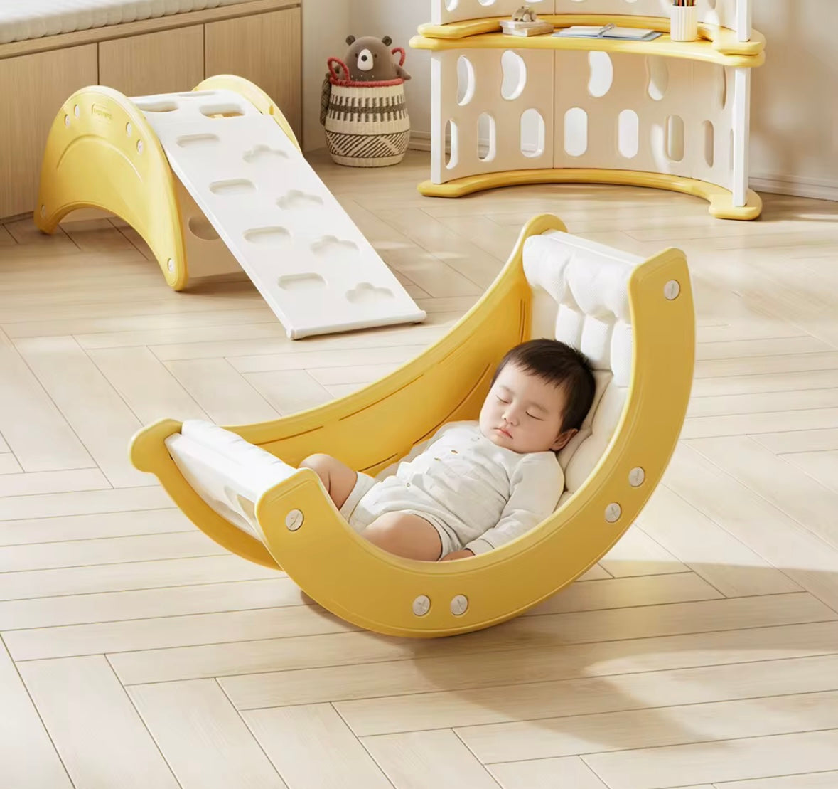 Arche d'escalade pour enfants, jouet convertible, balançoire pour tout-petits, planche d'équilibre, planche d'escalade pour bébé, table d'activités et organisateur de rangement