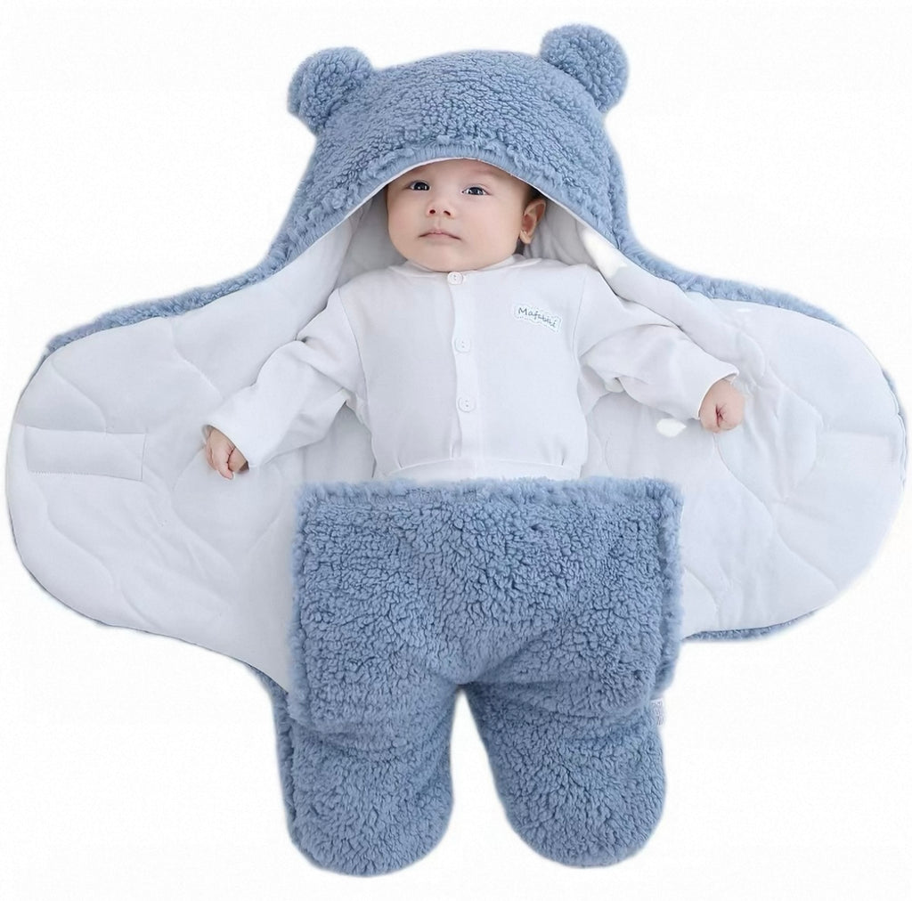 Sacs de couchage doux pour bébé, couvertures chaudes d'automne et d'hiver de 0 à 9 mois